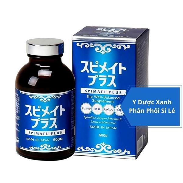 TẢO SPIRULINA SPIMATE PLUS, 600 viên, Viên uống tăng cường hệ miễn dịch cho người lớn của Nhật Bản